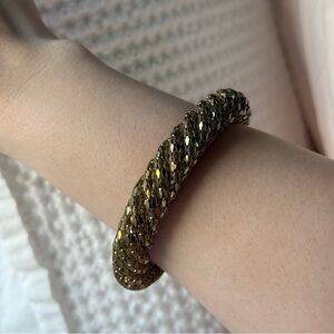 Chunky Gold-Toned Bracelet Bangle
